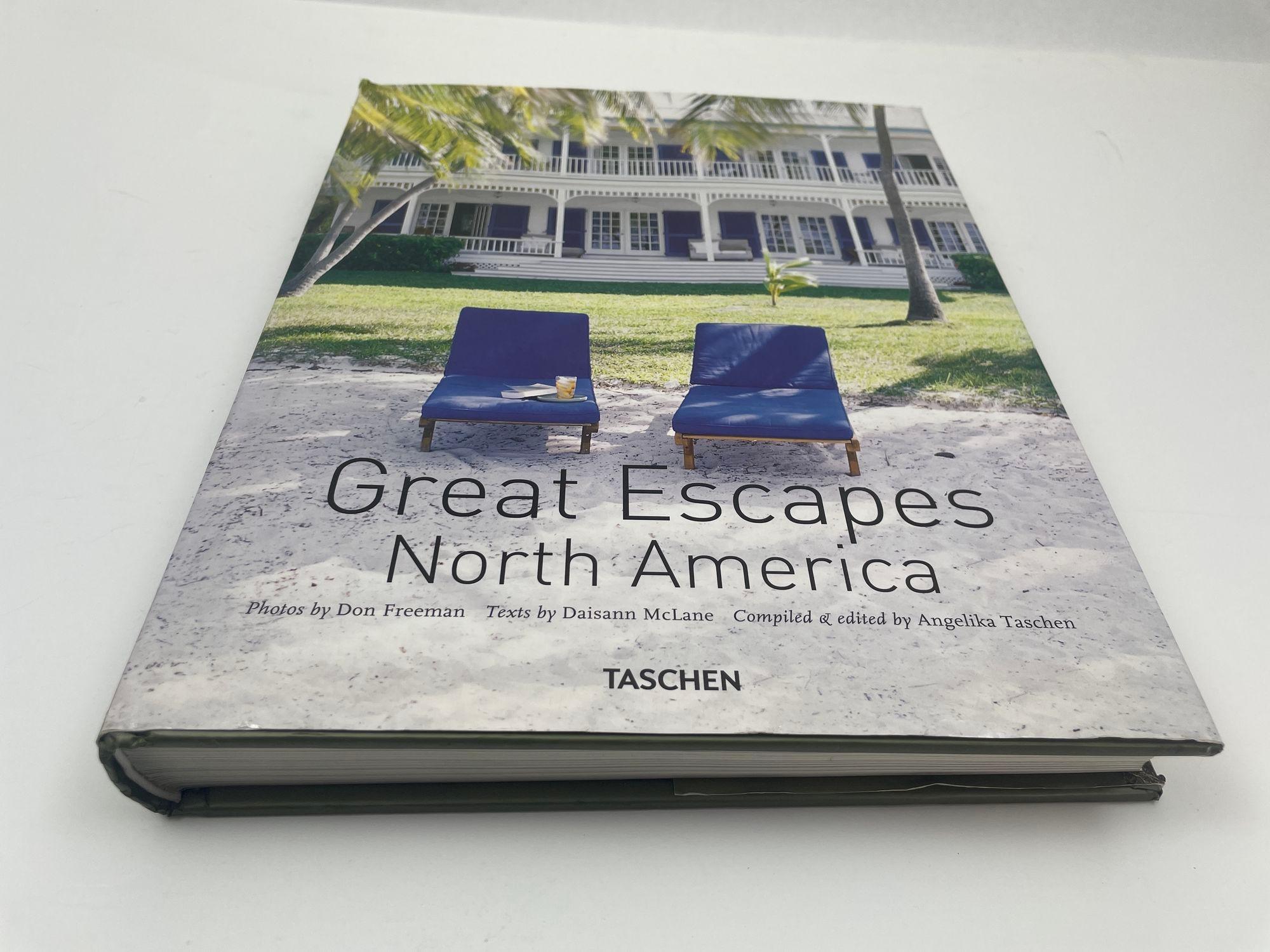 Great Escapes North America Daisann McLane Taschen.Title: Great Escapes North AmericaPublisher: TaschenPublication Date: 2015Binding: Hardcover.
From dazzling cities to eccentric small towns, from vast mountains to plains as far as the eye can see,
