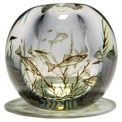 Grande vaso Graal di Edward Hald per Orrefors, Svezia 1957