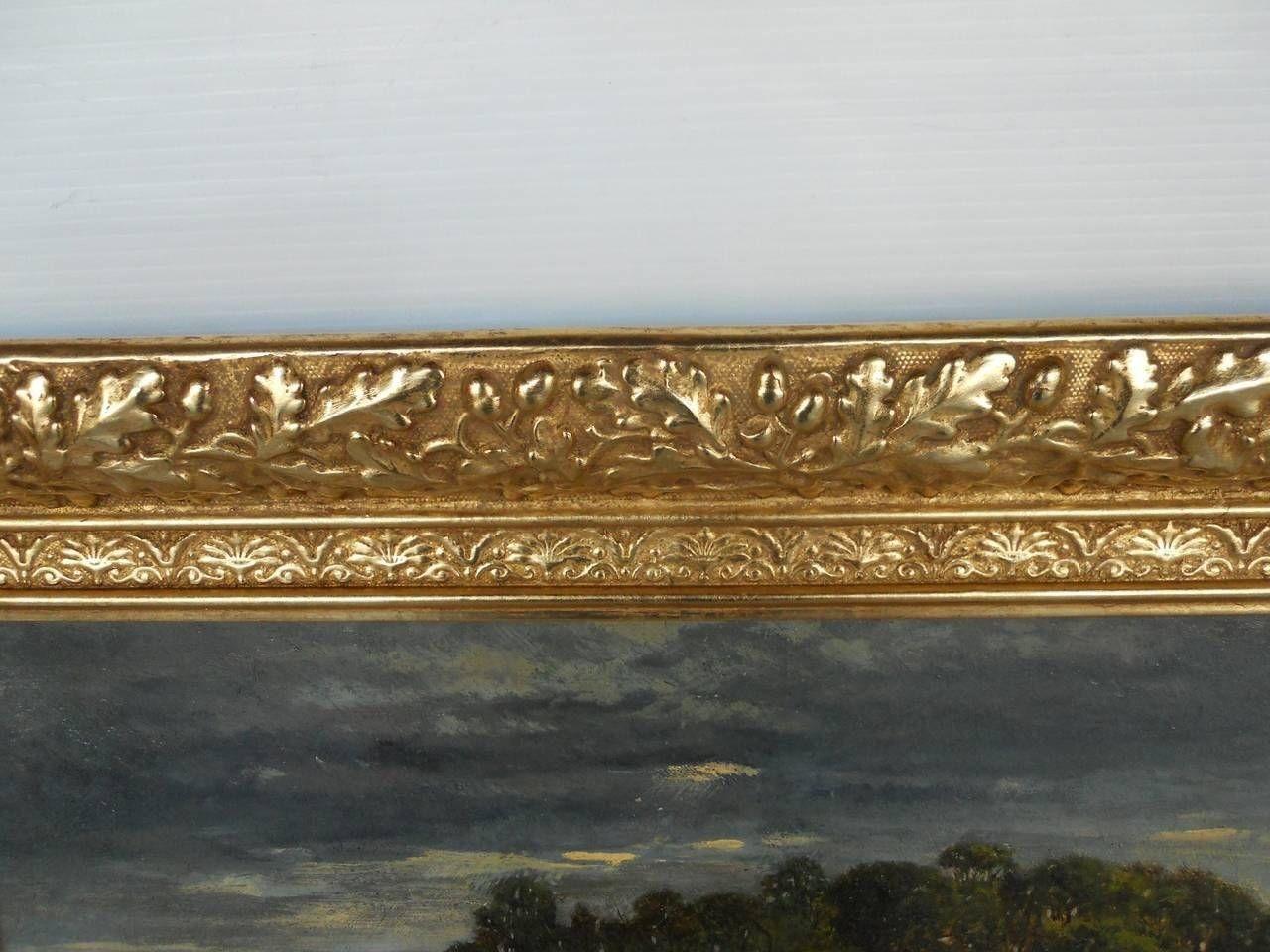 Late 19th Century Great Francois de Blois Landscape Oil on Canvas For Sale