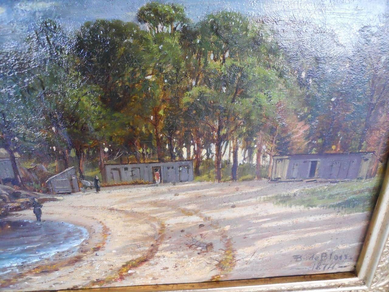 Great Francois de Blois Landscape Oil on Canvas For Sale 1