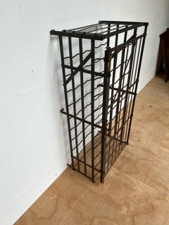 Great French Wrought Iron Wine Rack Storage Locker by Rigidex Holding 50 Bottles