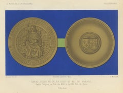 Great Gold Seal of Louis the Twelfth of France, Antique Print, 1851