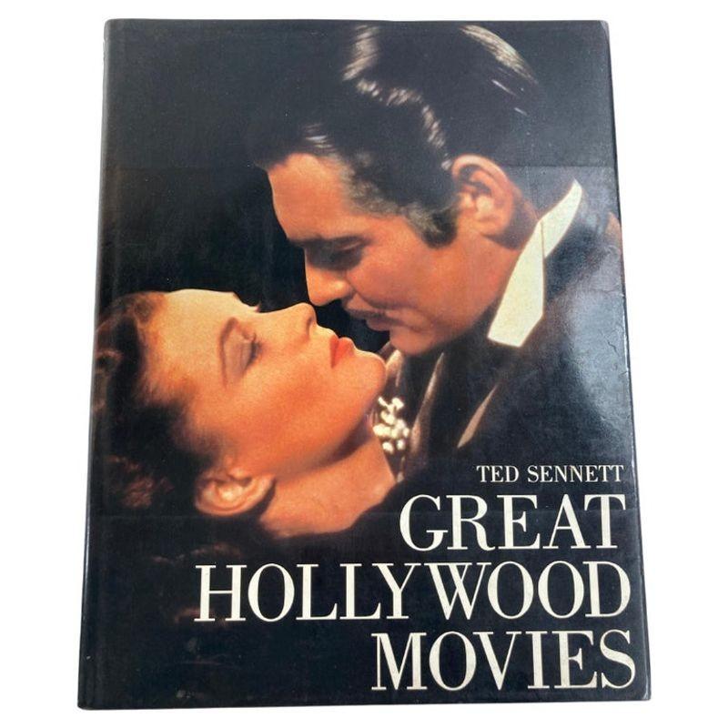 Great Hollywood Movies by Ted Sennett Hardcover Book 1st Ed. 1983.
Large vintage hardcover vintage coffee table.
A celebration of Hollywood's finest films, from the silent screen era to the present, documents outstanding comedies, war movies,