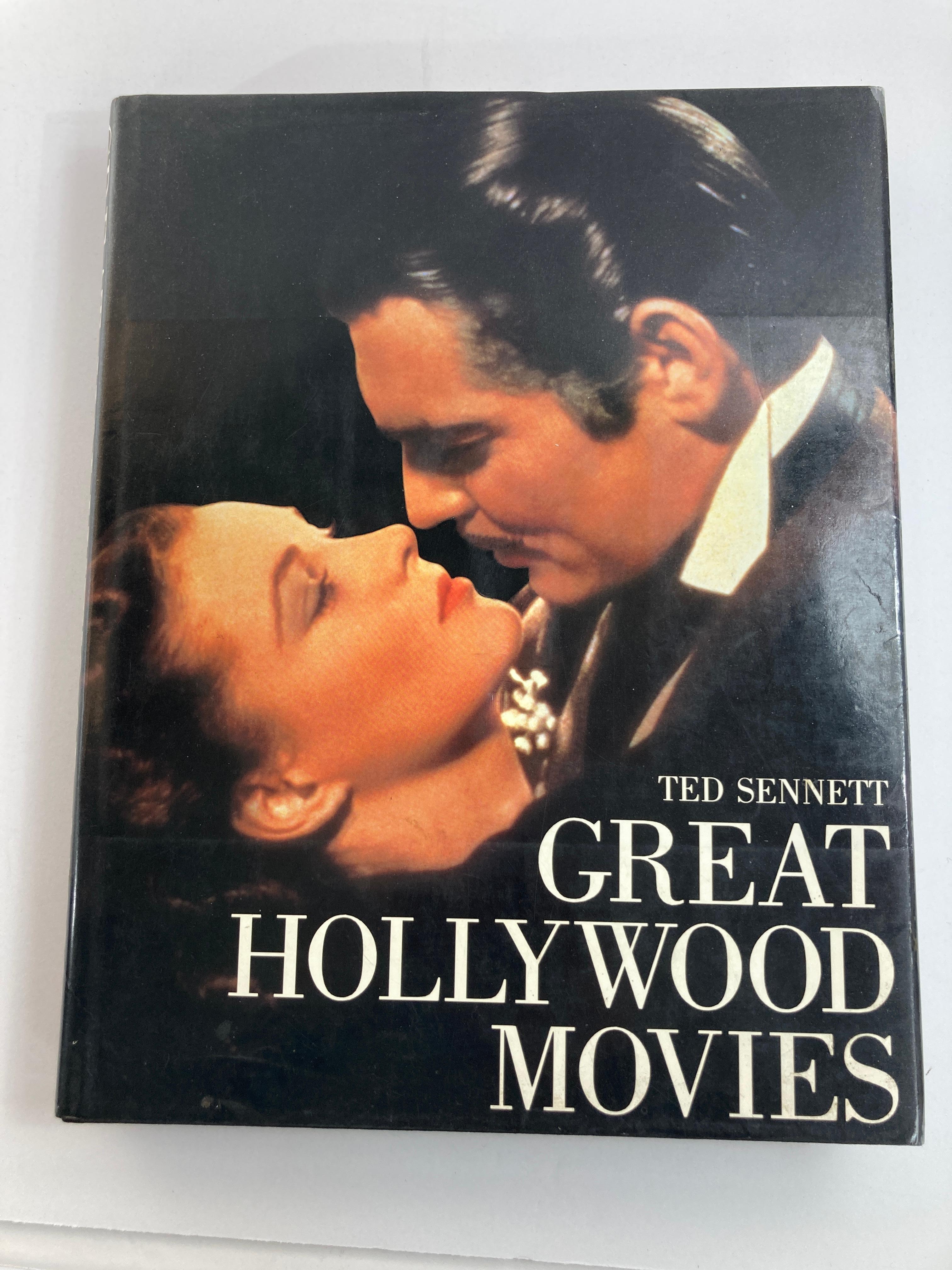 Les grands films d'Hollywood par Ted Sennett Livre à couverture rigide, 1ère édition 1983 Bon état à North Hollywood, CA
