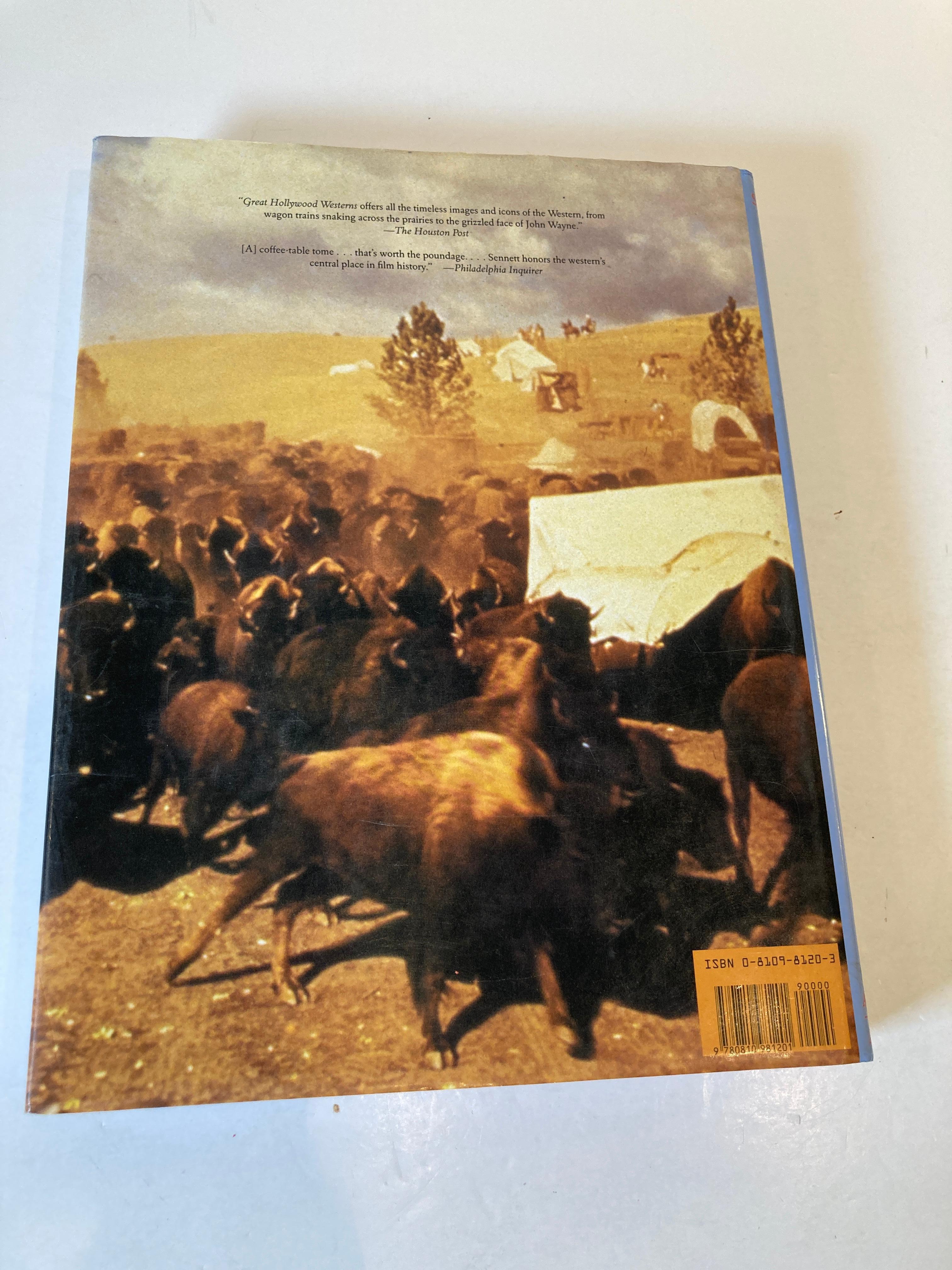 Great Hollywood Westerns Hardcover Book by Ted Sennett In Good Condition In North Hollywood, CA