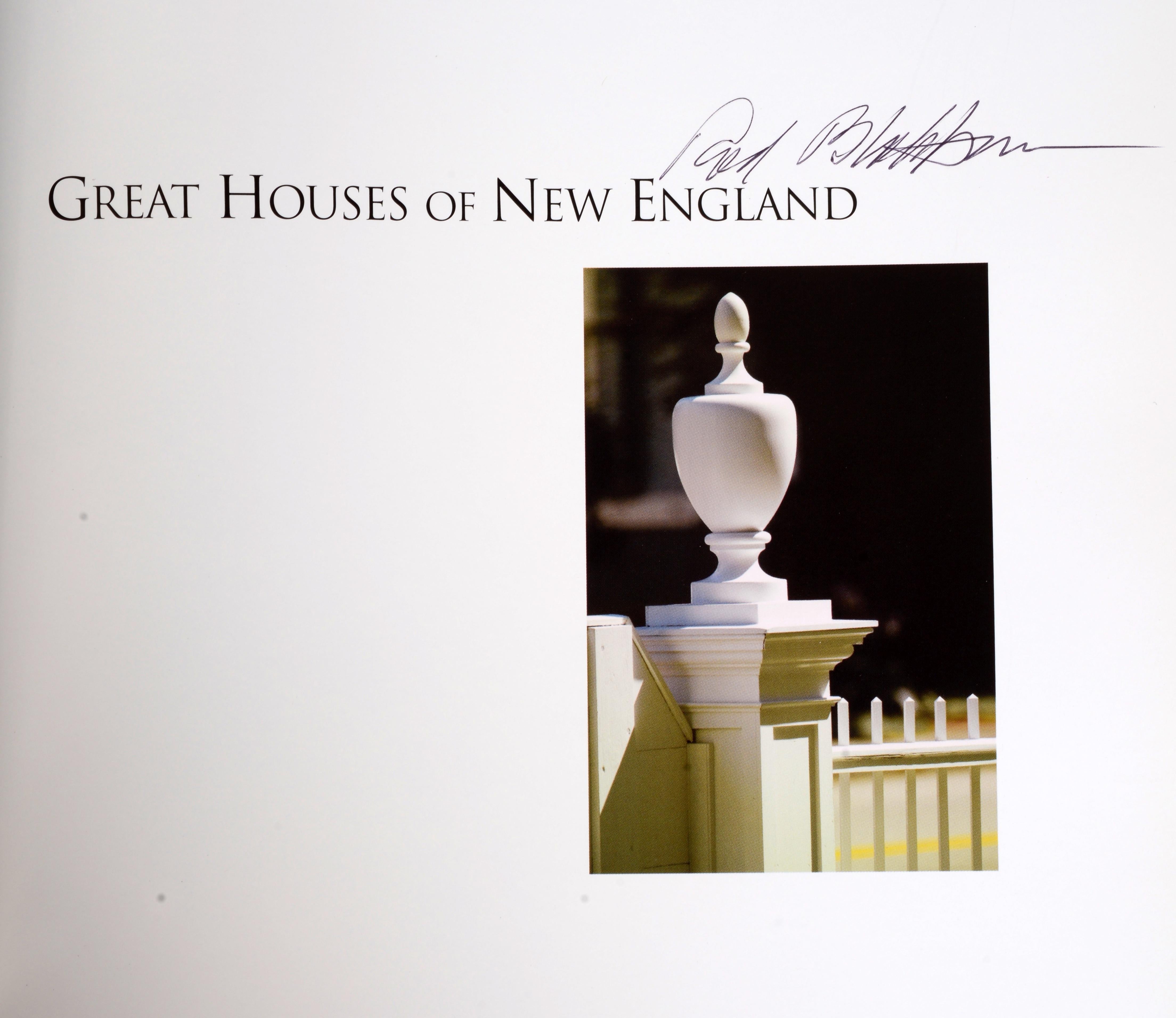 Great Houses of N. England by Roderic Blackburn & Geoffrey Gross, Signed 1st Ed In Good Condition For Sale In valatie, NY