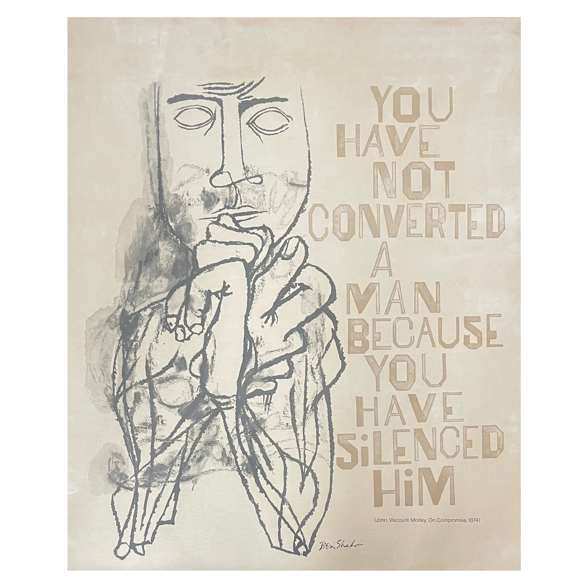 "Great Ideas of Western Man" Lithograph / Poster by Ben Shahn