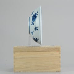Große japanische Schalen, blau und weiß, handbemalt, Künstler, 20. Jahrhundert