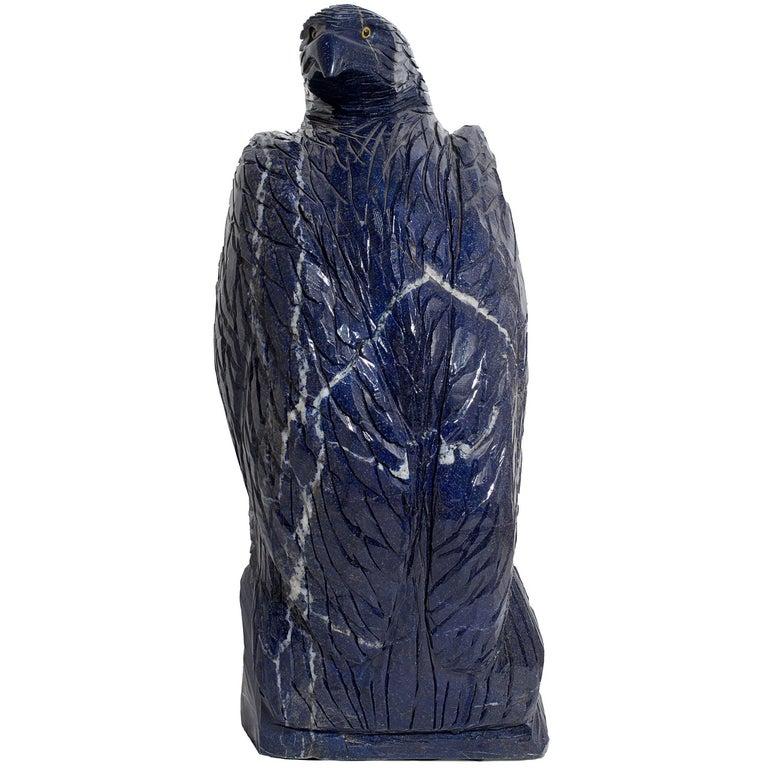 Indian Great Lapis Lazuli Sculpture circa 1950, India For Sale