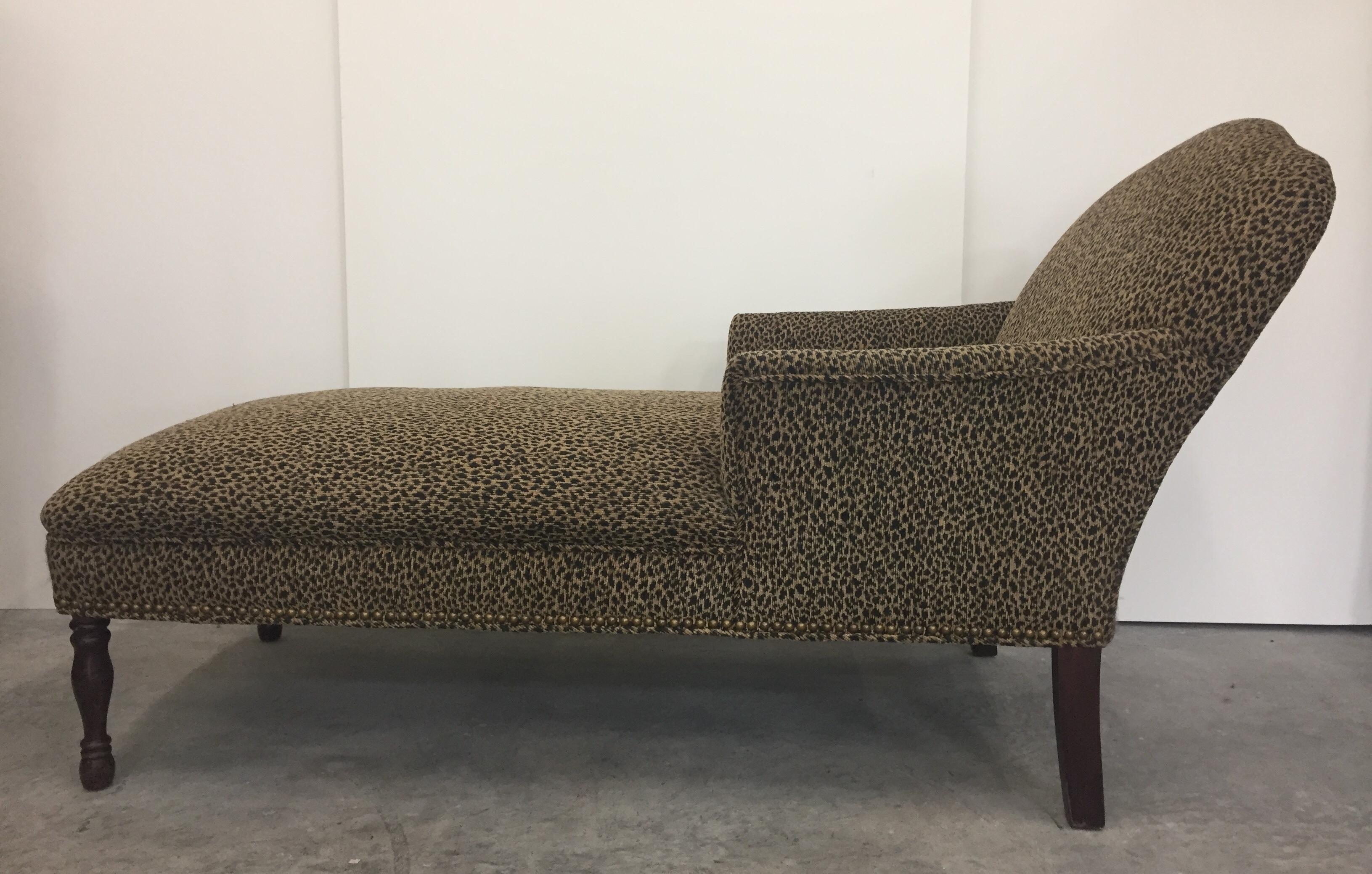 leopard chaise lounge chair