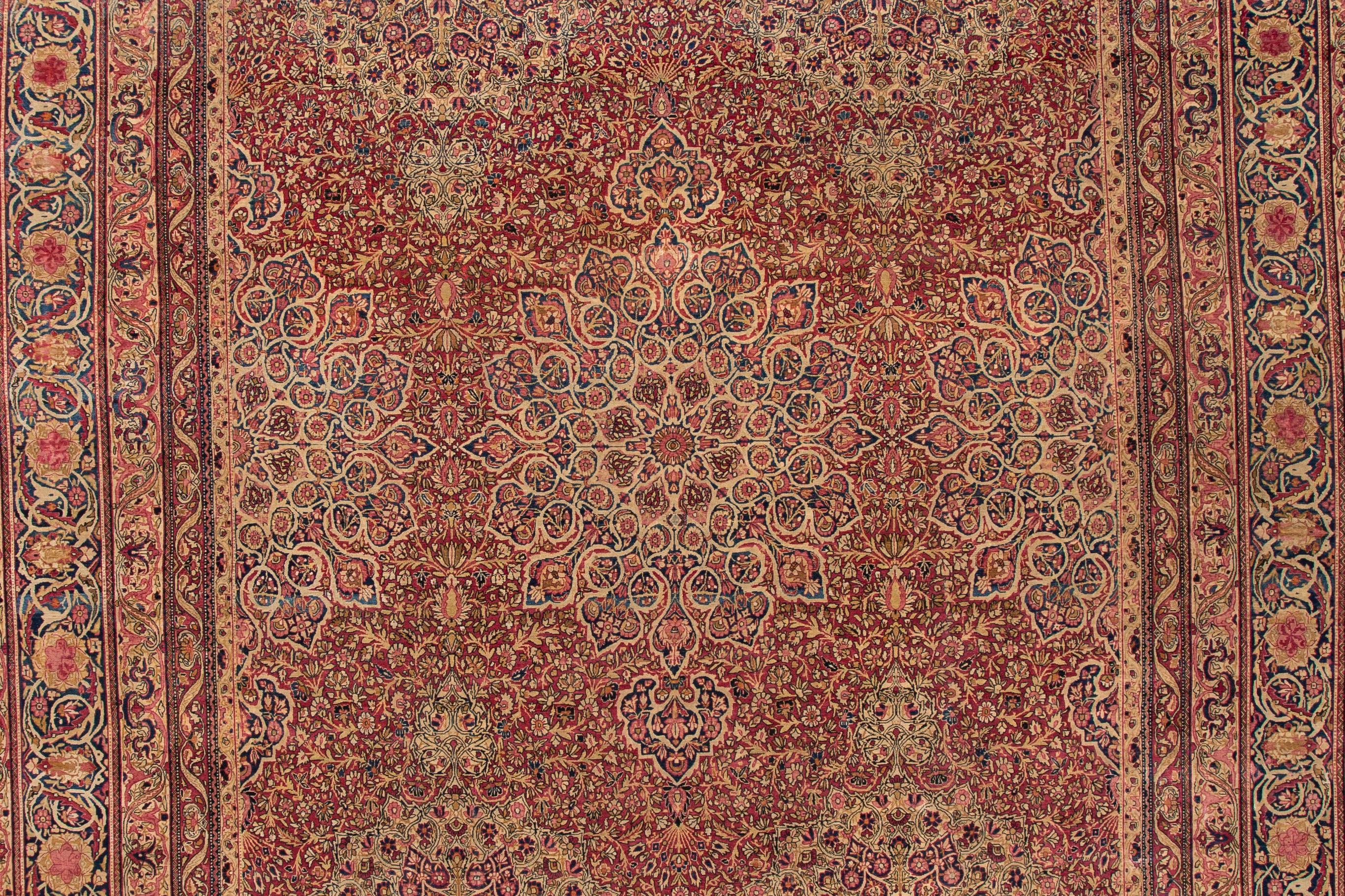 Hand-Knotted Great Looking Persian 19th Century Antique Kerman Rug For Sale