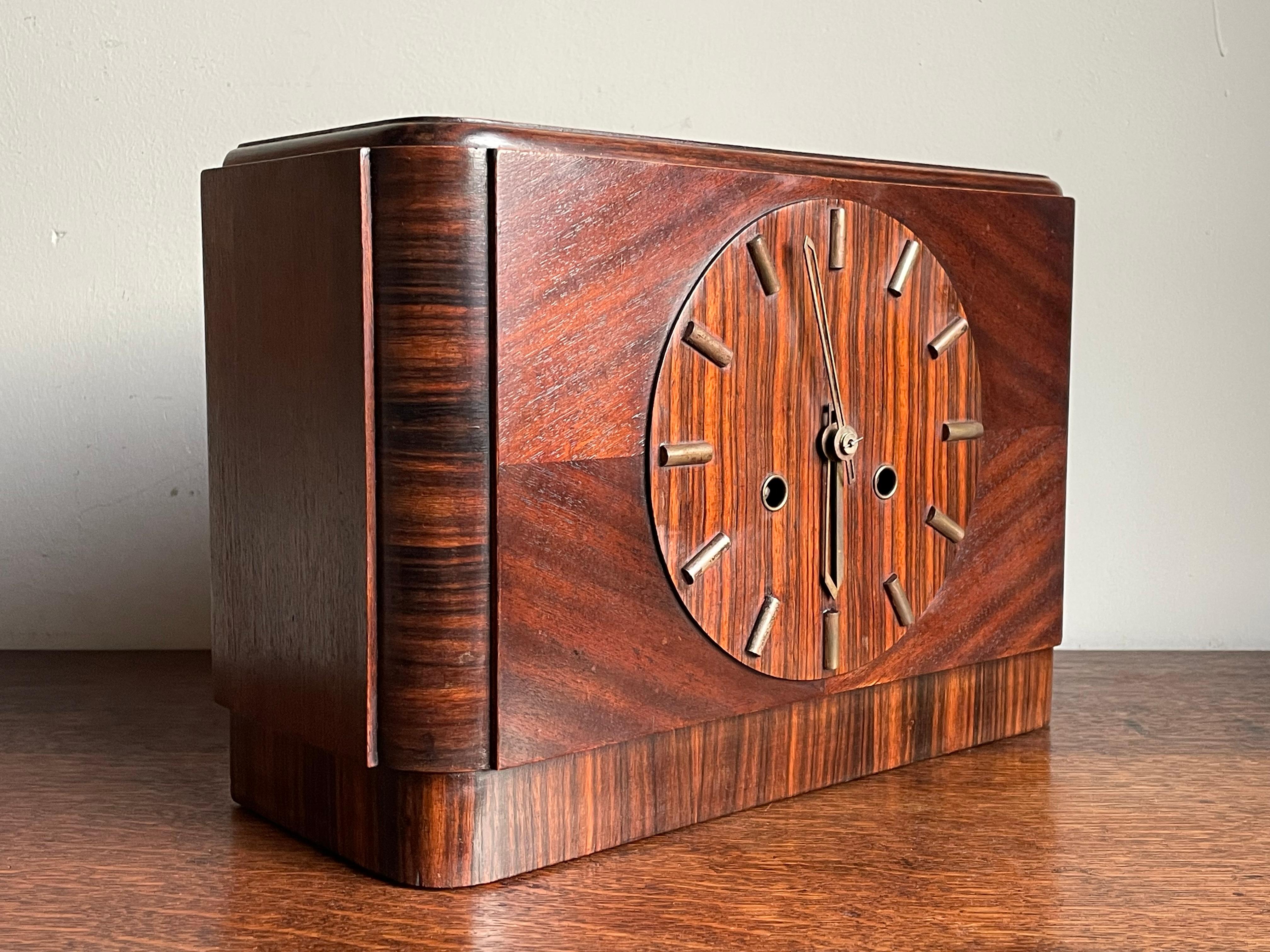 Great Looking & 'Timeless' Bauhaus meets Amsterdam School Mantel / Desk Clock 5