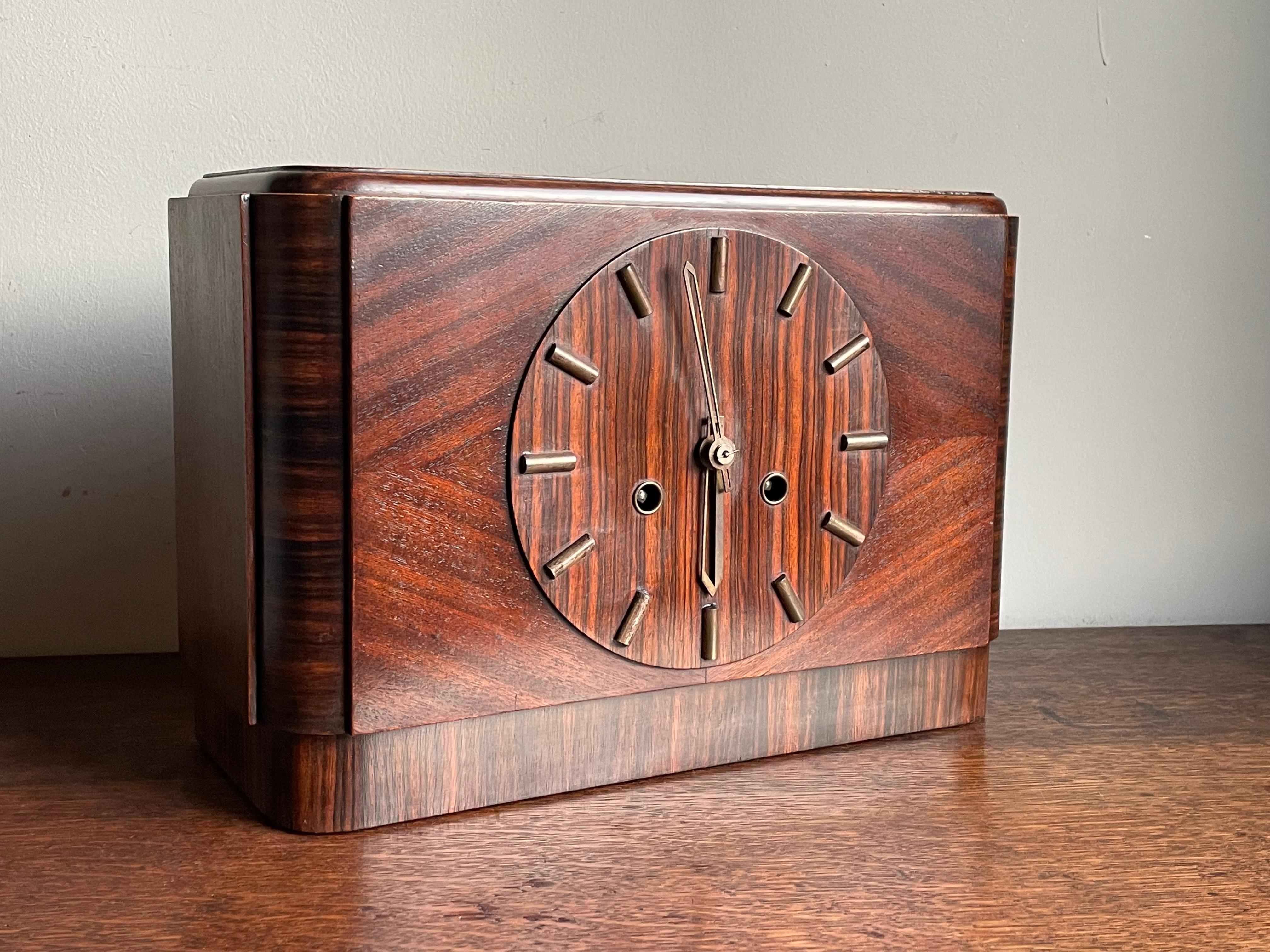 Great Looking & 'Timeless' Bauhaus meets Amsterdam School Mantel / Desk Clock 6
