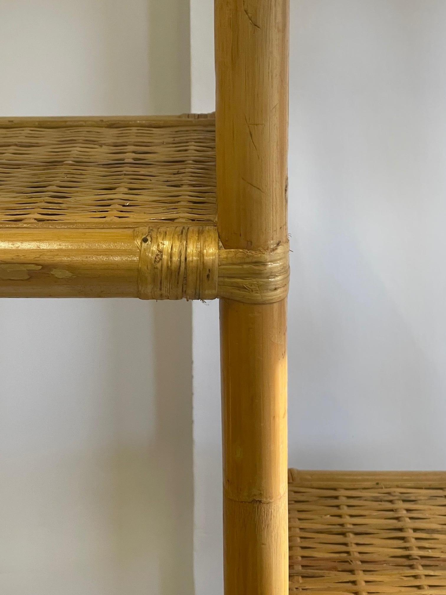 rattan bookshelf
