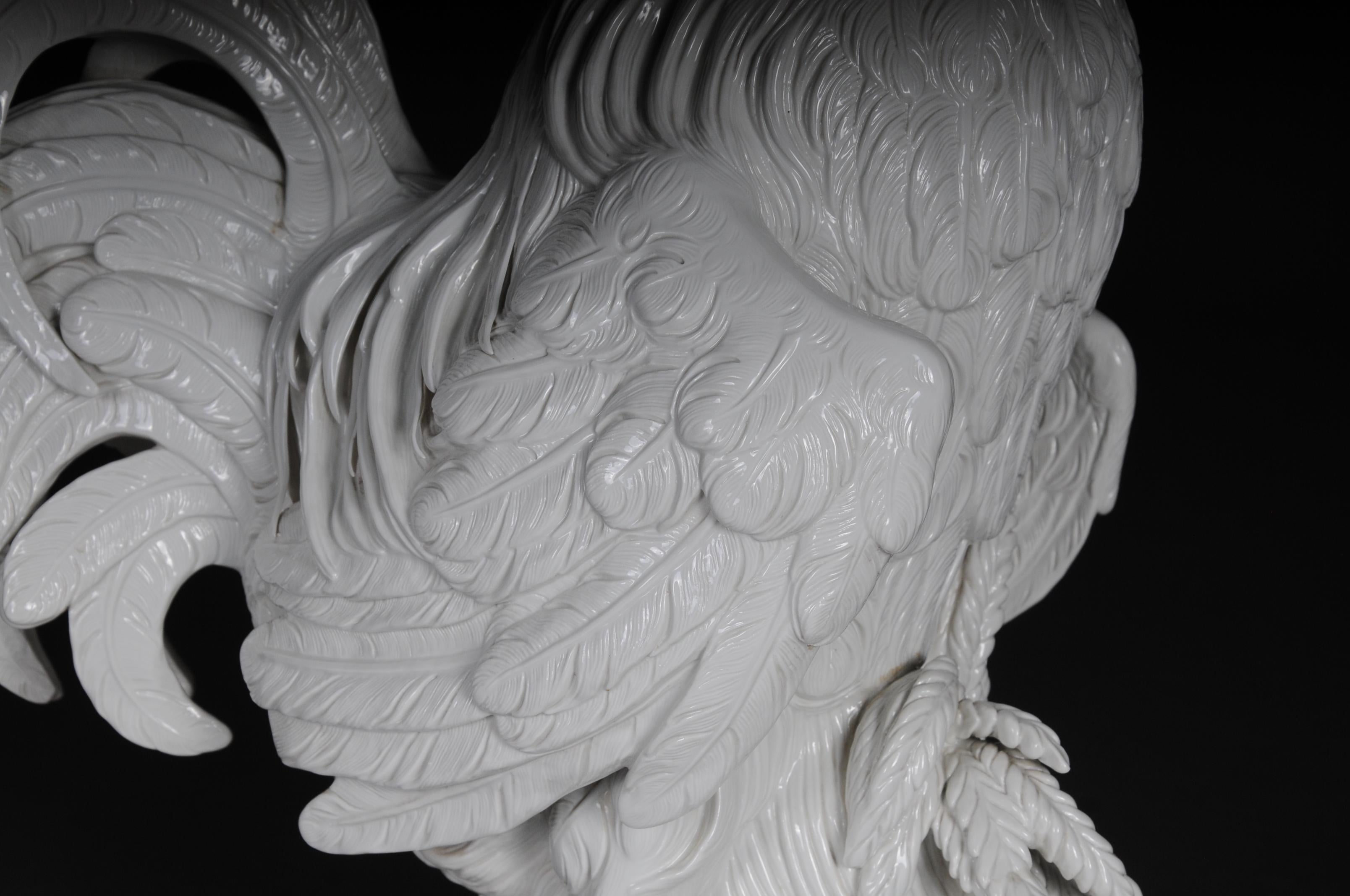 Gran Gallo/Rooster Paduano de Meissen J. J. Kaendler 1ª elección siglo XX