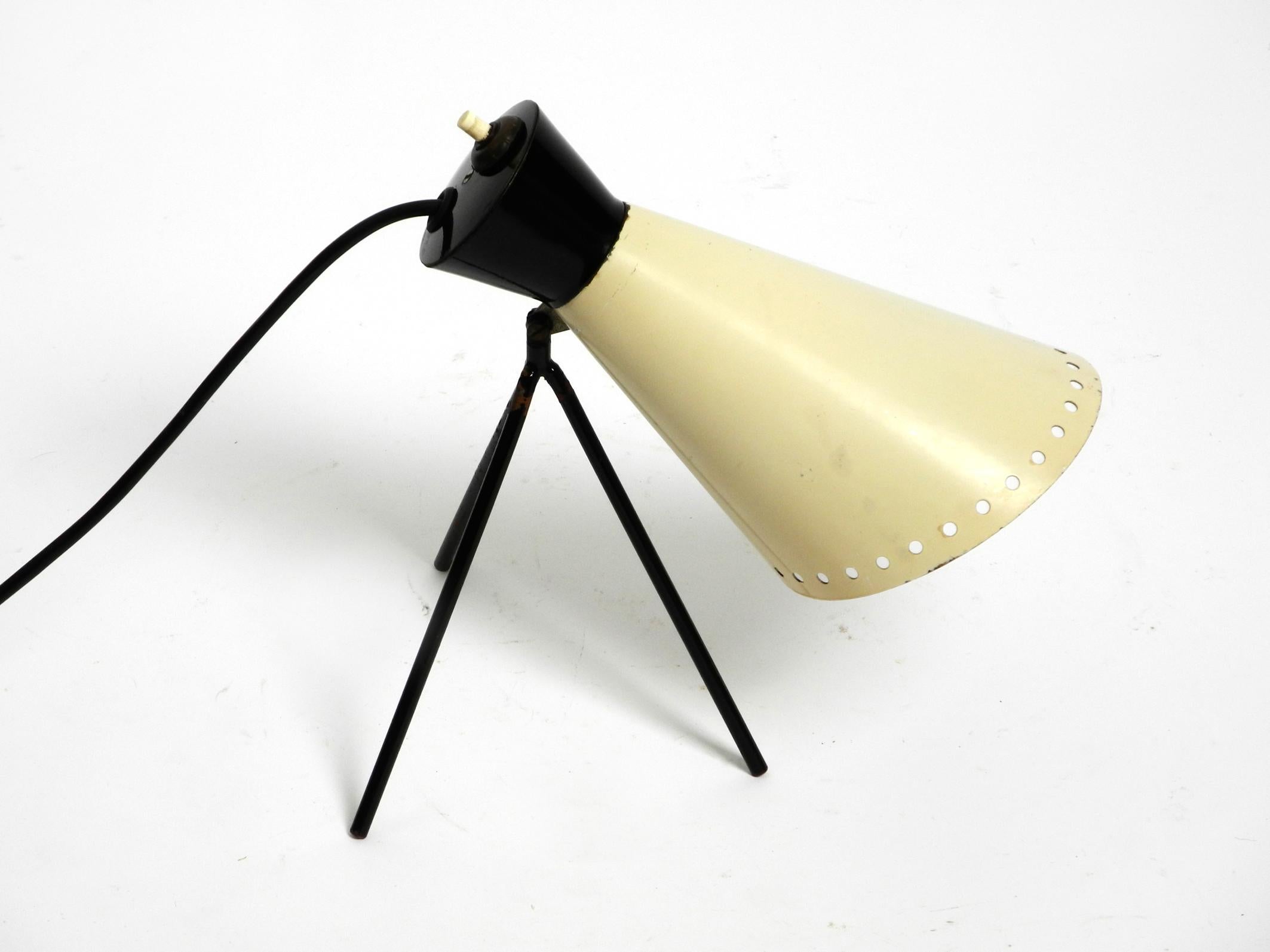 Superbe lampe de table tripode moderne du milieu du siècle dernier par Josef Hurka pour Napako Czech en vente 10