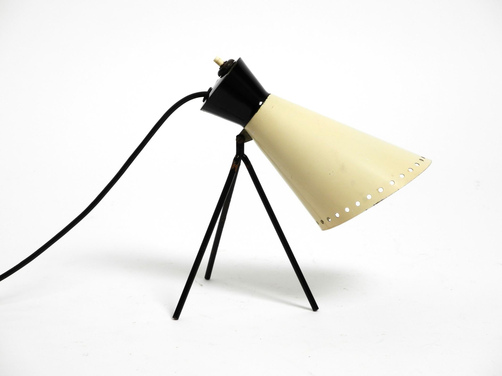 Mid-Century Modern Great Mid Century Modern tripod table lamp by Josef Hurka for Napako Czech For Sale