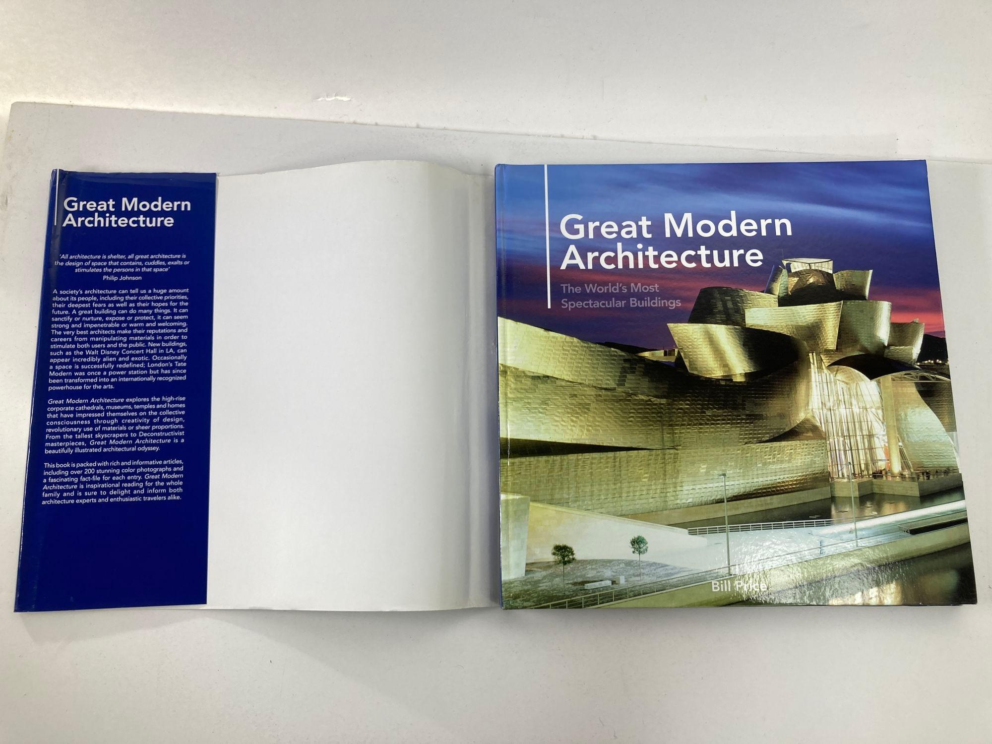 20th Century Great Modern Architecture: the World's Most Spectacular Buildings Hardcover Book For Sale