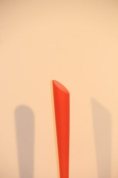 Great Orange Bottle Italian Design 1960s Balloon Murano Art Glass