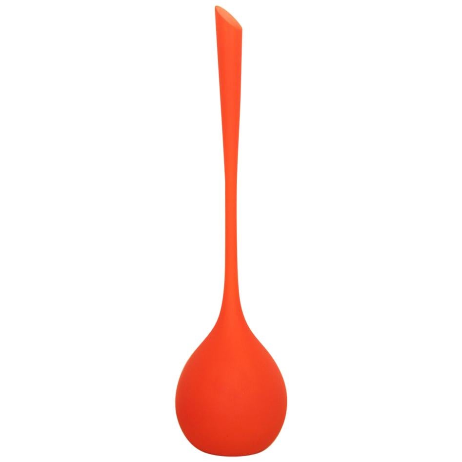 Great Orange Bottle Italian Design 1960s Balloon Murano Art Glass
