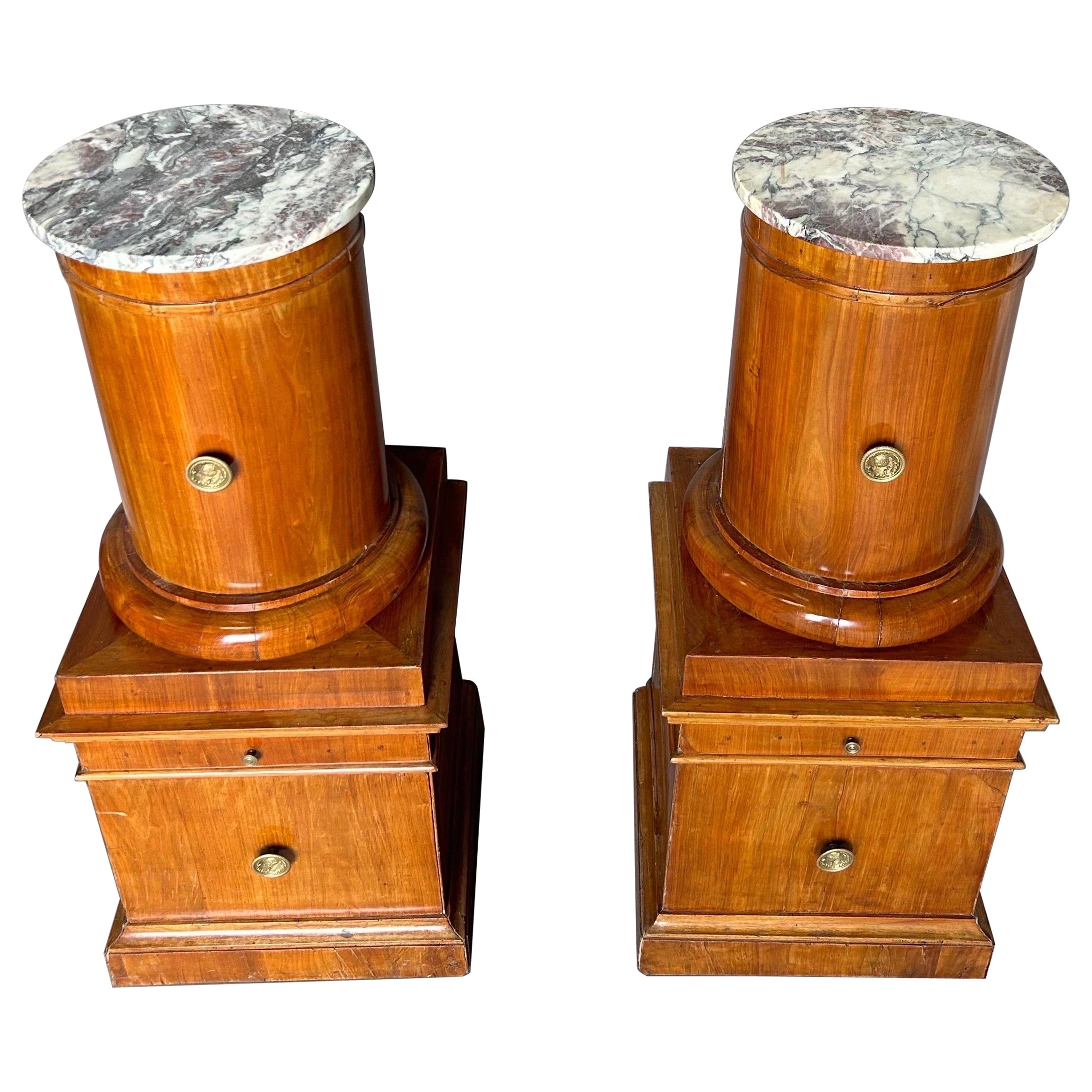 Grande paire de somnos Biedermeier du 19ème siècle en vente