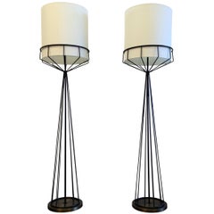 Great Pair of Floor Lamps in the Style of Tony Paul