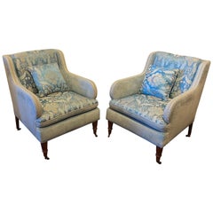 Great Pair of Late 19th Century English Club Chairs