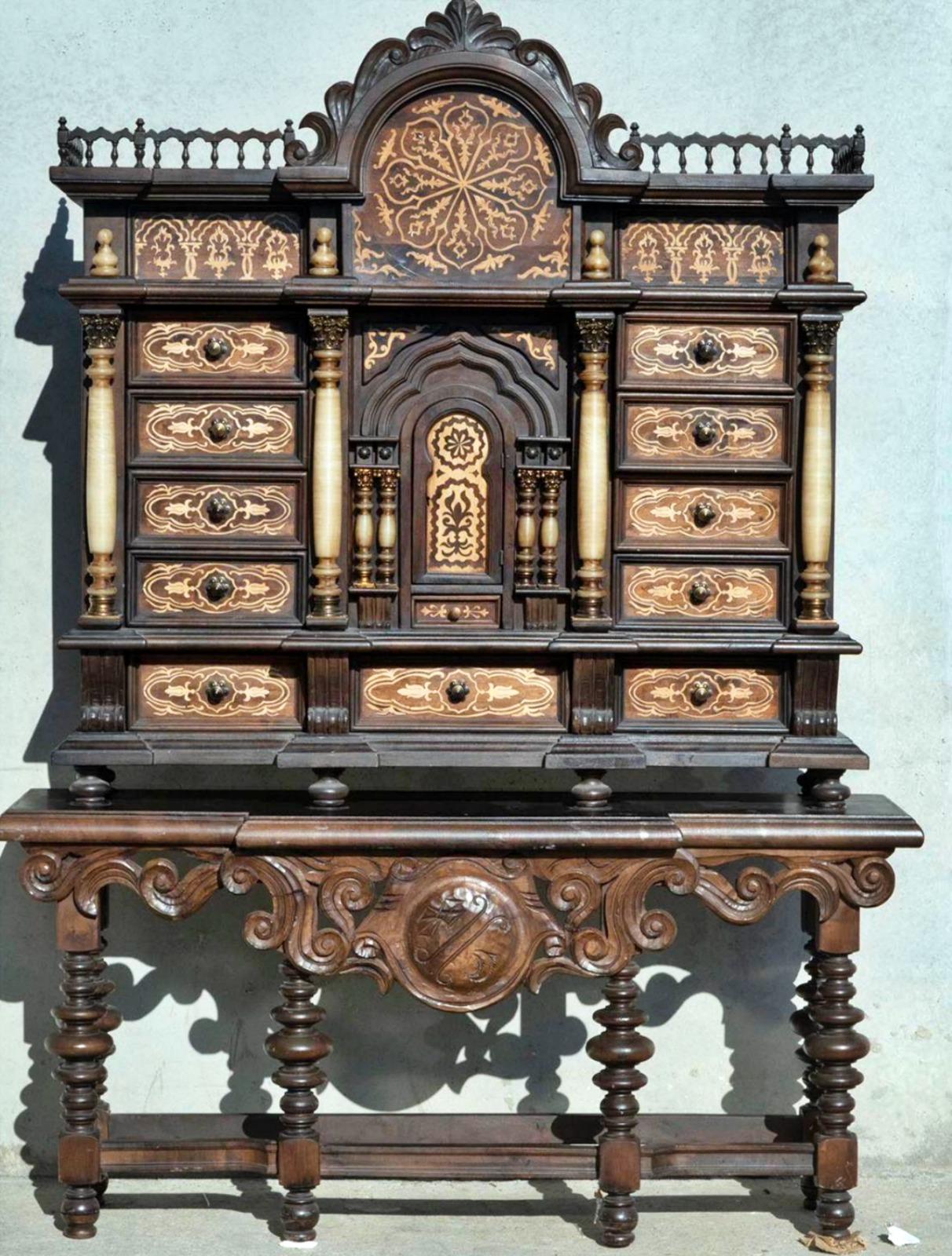 Great Pair of Spanish (Toledo ) Bargueño Cabinets 19th Century 4