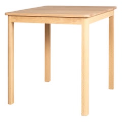 Great Planes Handcrafted Modern Dining Table in Beech Wood, in Stock