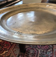 Great Plate in Pewter Stamped, 18th Century