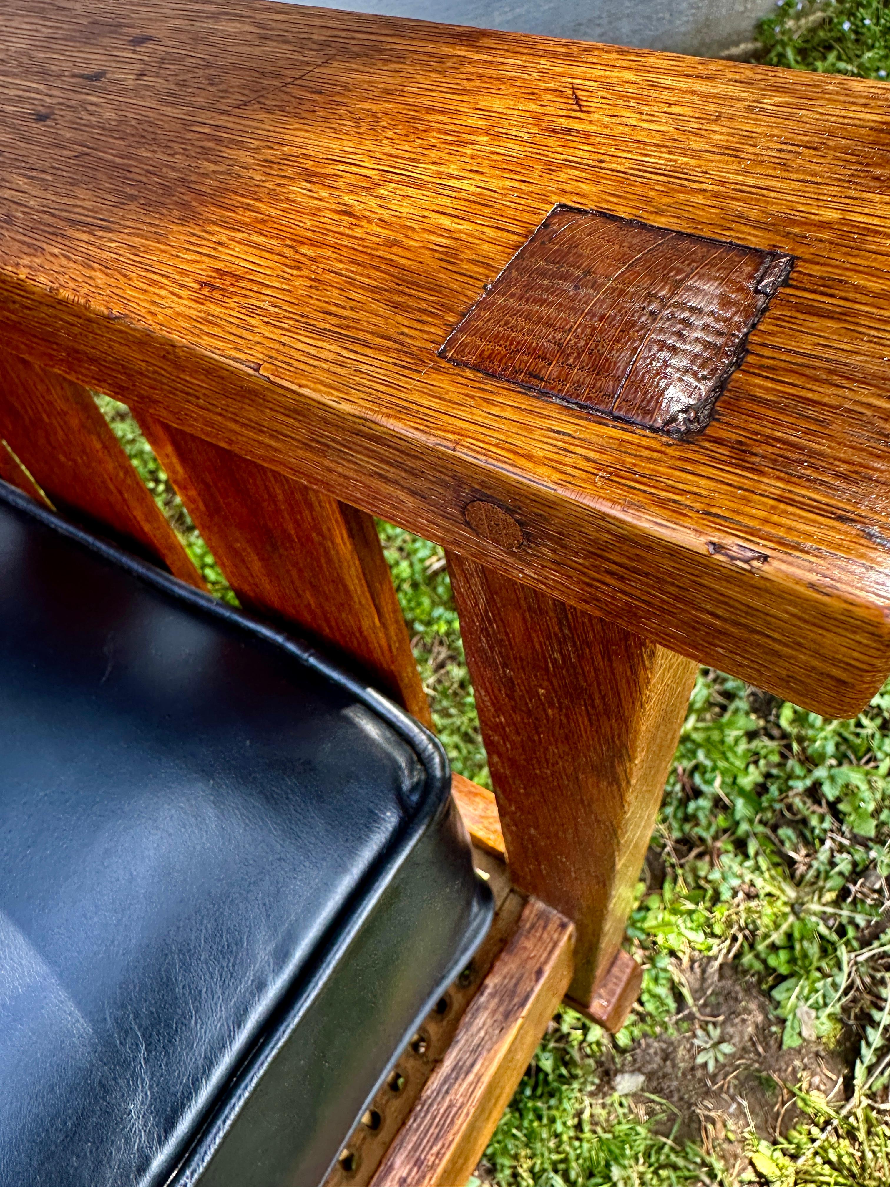 Great & Rare ANTIQUE   GUSTAV STICKLEY  Large Arm Rocker  Circa 1904 - W6058 3
