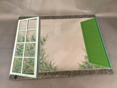 Rimadesio Wall Mirror by Lucio Del Pezzo, Italy 1980s
