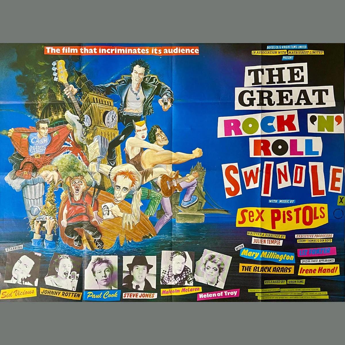 Great Rock 'n' Roll Swindle, The (1980)
Origina British Quad (30 X 40 Zoll)

Je nachdem, wem man glaubt, erzählt Julien Temple in 