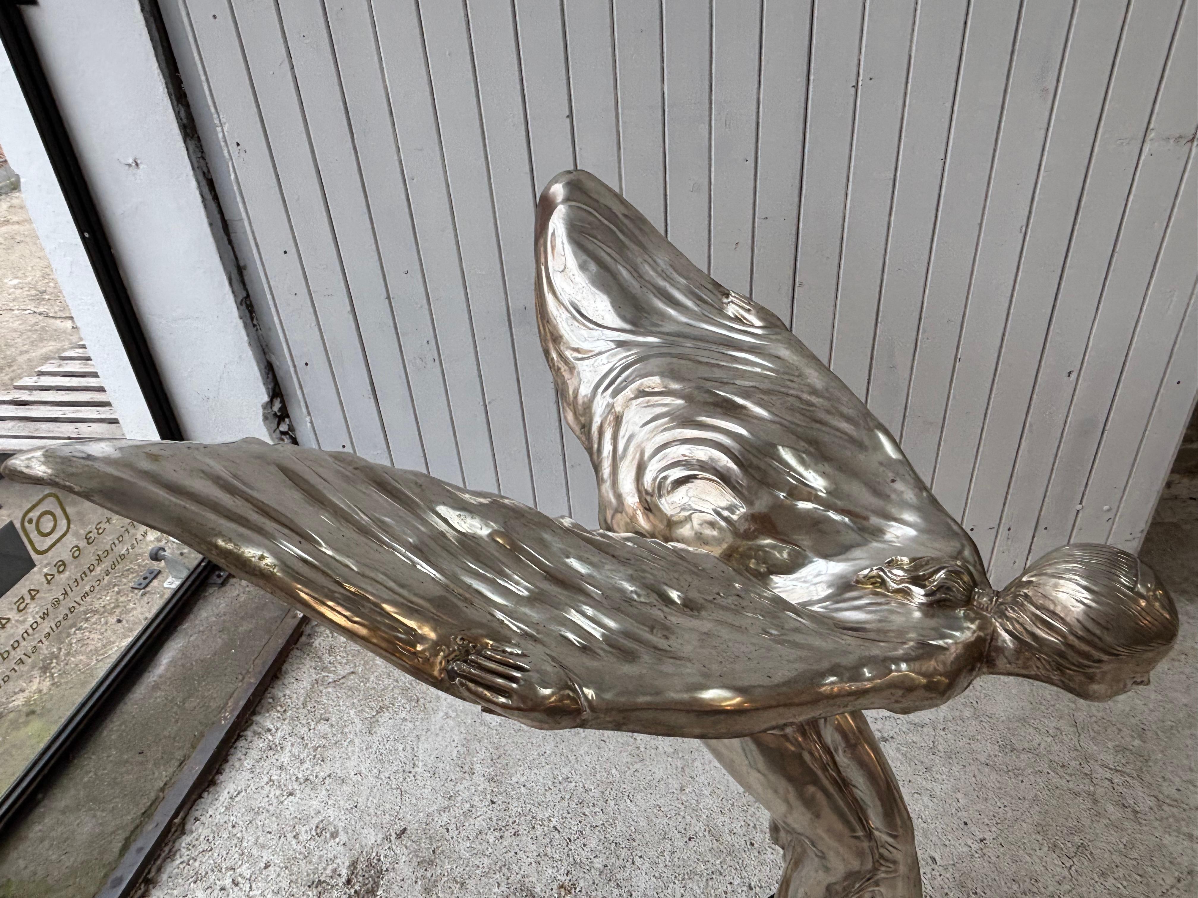 Great Rolls Royce Bronze Sculpture, Spirit Of Extasy For Sale 5