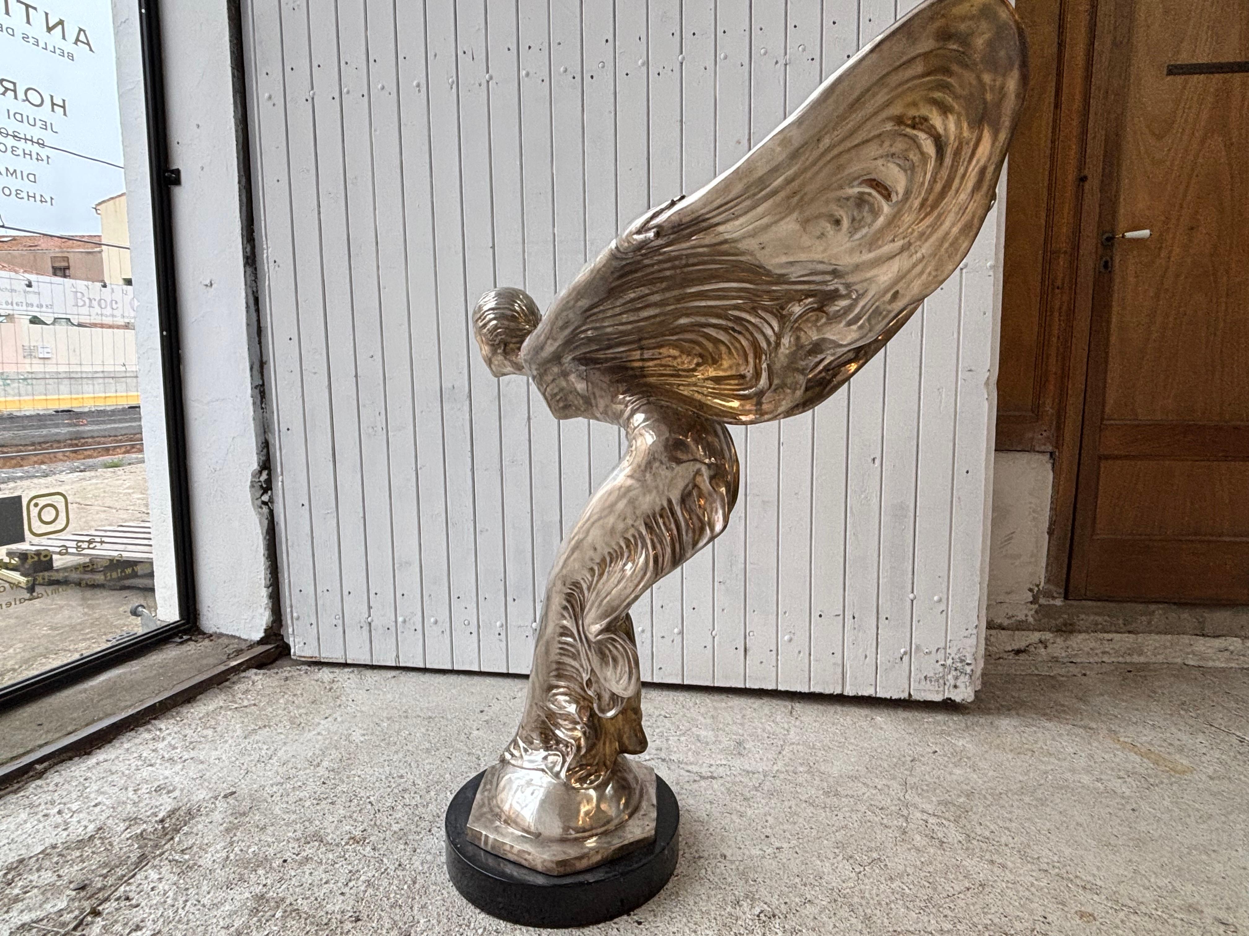 Great Rolls Royce Bronze Sculpture, Spirit Of Extasy For Sale 2