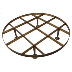 Great Round Solid Brass Table Designed by Arturo Pani in the Style of Gio Ponti