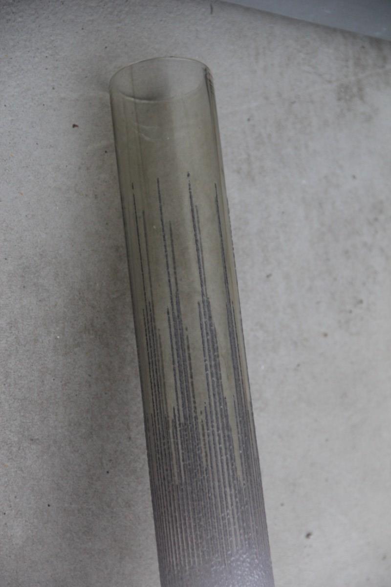 Great Wandleuchter, rundes Holz, klares Murano-Kunstglas, italienisches Design, Mitte des Jahrhunderts, 1960er Jahre (Mitte des 20. Jahrhunderts) im Angebot