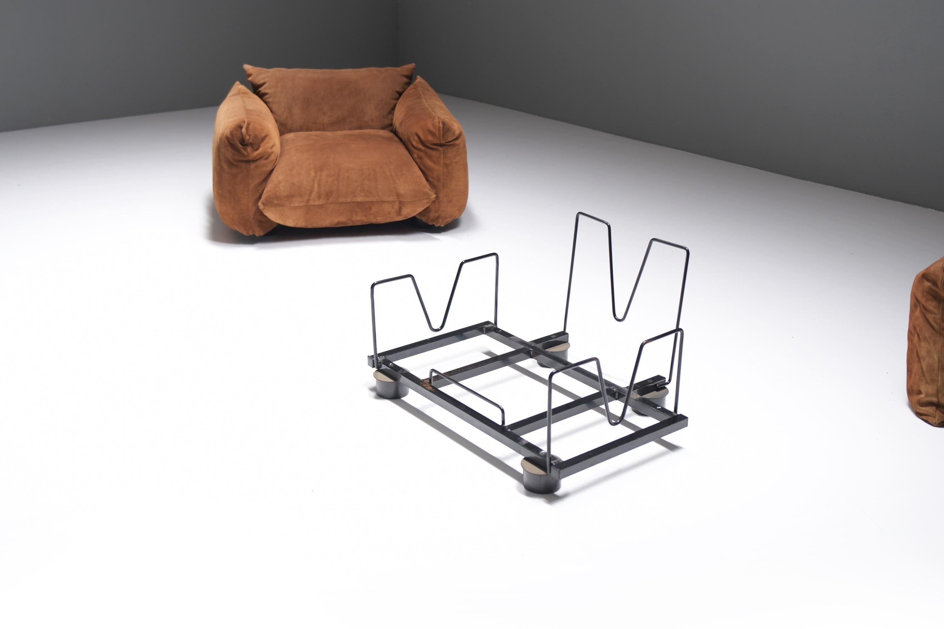 Great set of 2 Marenco 1-seaters by Mario Marenco for ARFLEX. Signed! 1