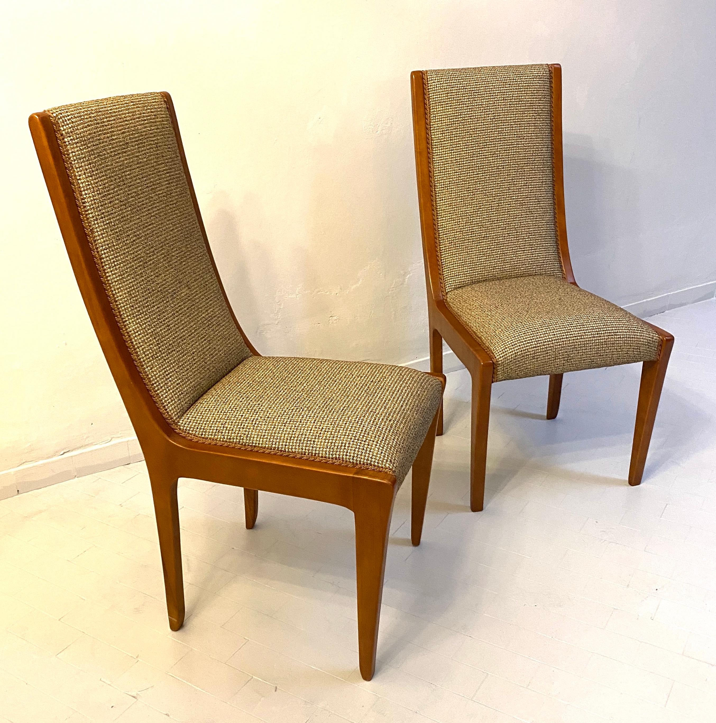 Great Set of 10 Chairs and 2 Armchairs Art Deco Style , Italy For Sale 4