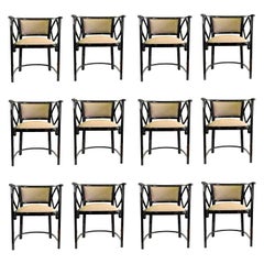 Grande set di 14 poltrone di Thonet, Austria Josef Hoffmann Design