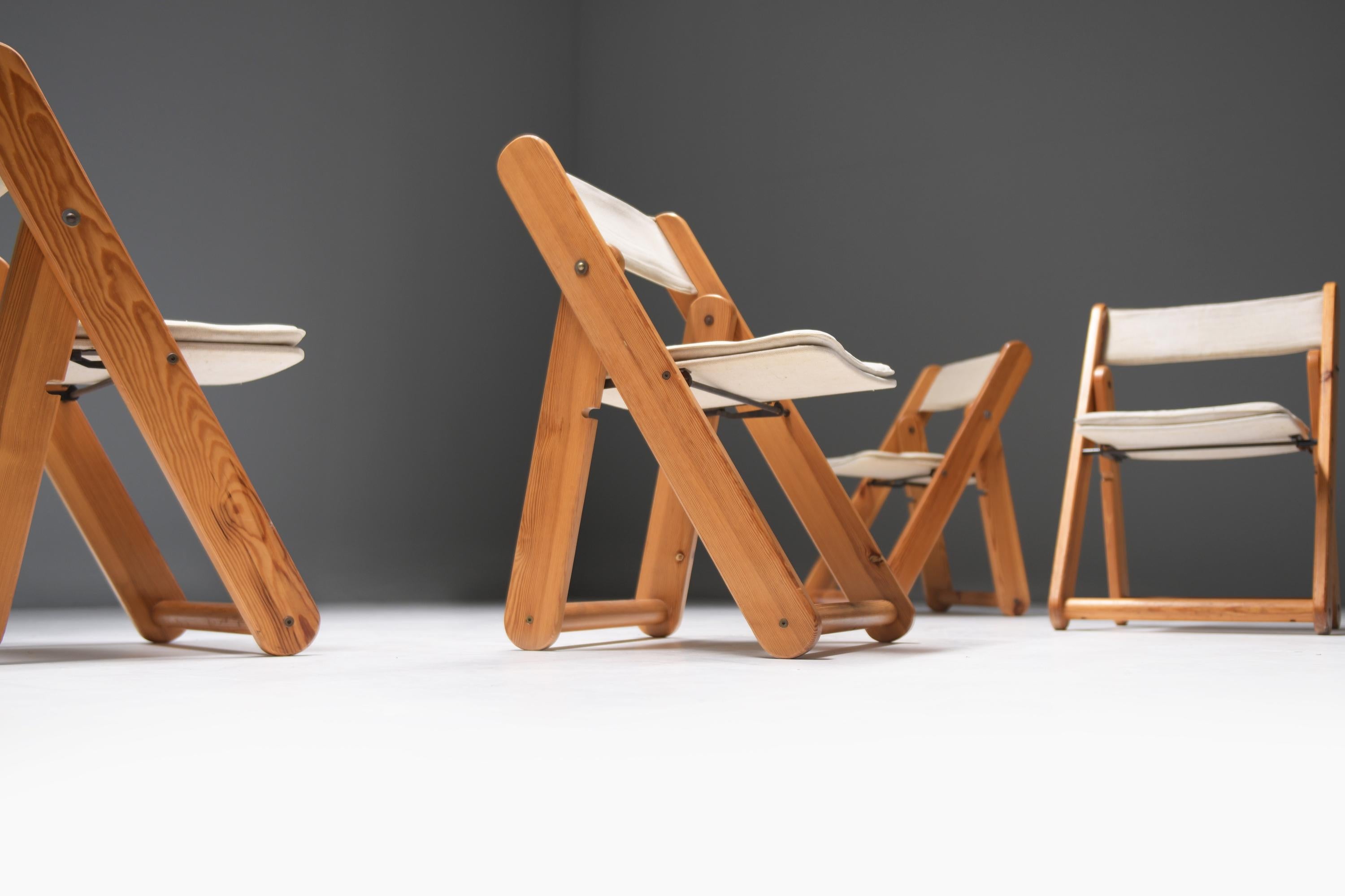 Superbe ensemble de 6 chaises de salle à manger Kon-Tiki de Gillis Lundgren pour Ikea Suède en vente 5