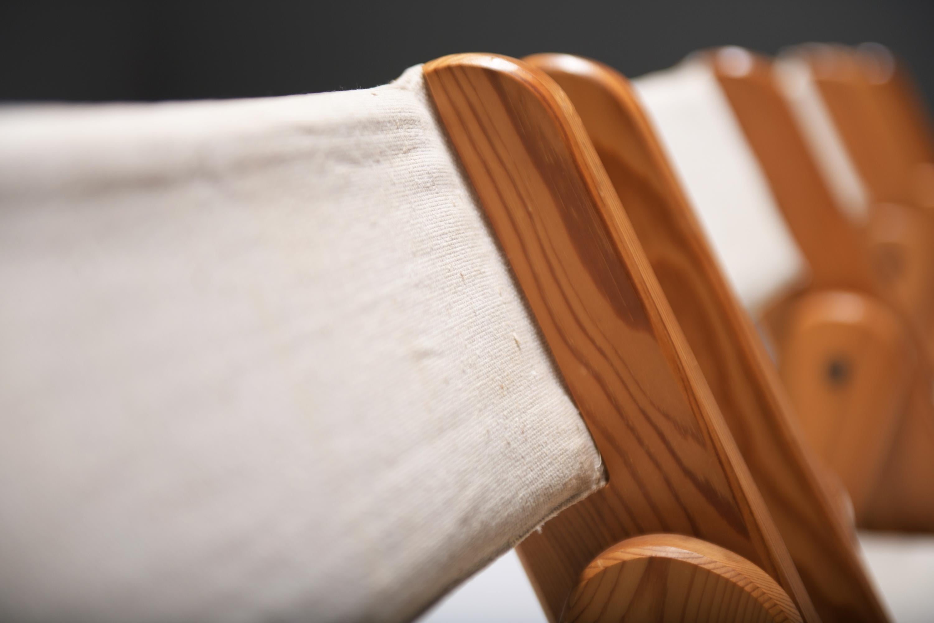 Superbe ensemble de 6 chaises de salle à manger Kon-Tiki de Gillis Lundgren pour Ikea Suède en vente 2