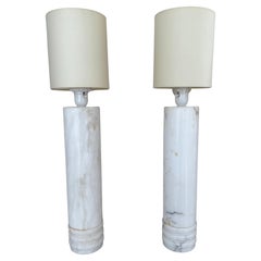 Grande set di lampade da tavolo in marmo della modernità di metà secolo di Bergboms, Svezia, anni '60