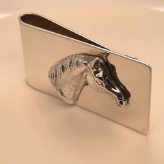 Great Sterling Horse Head Money Clip