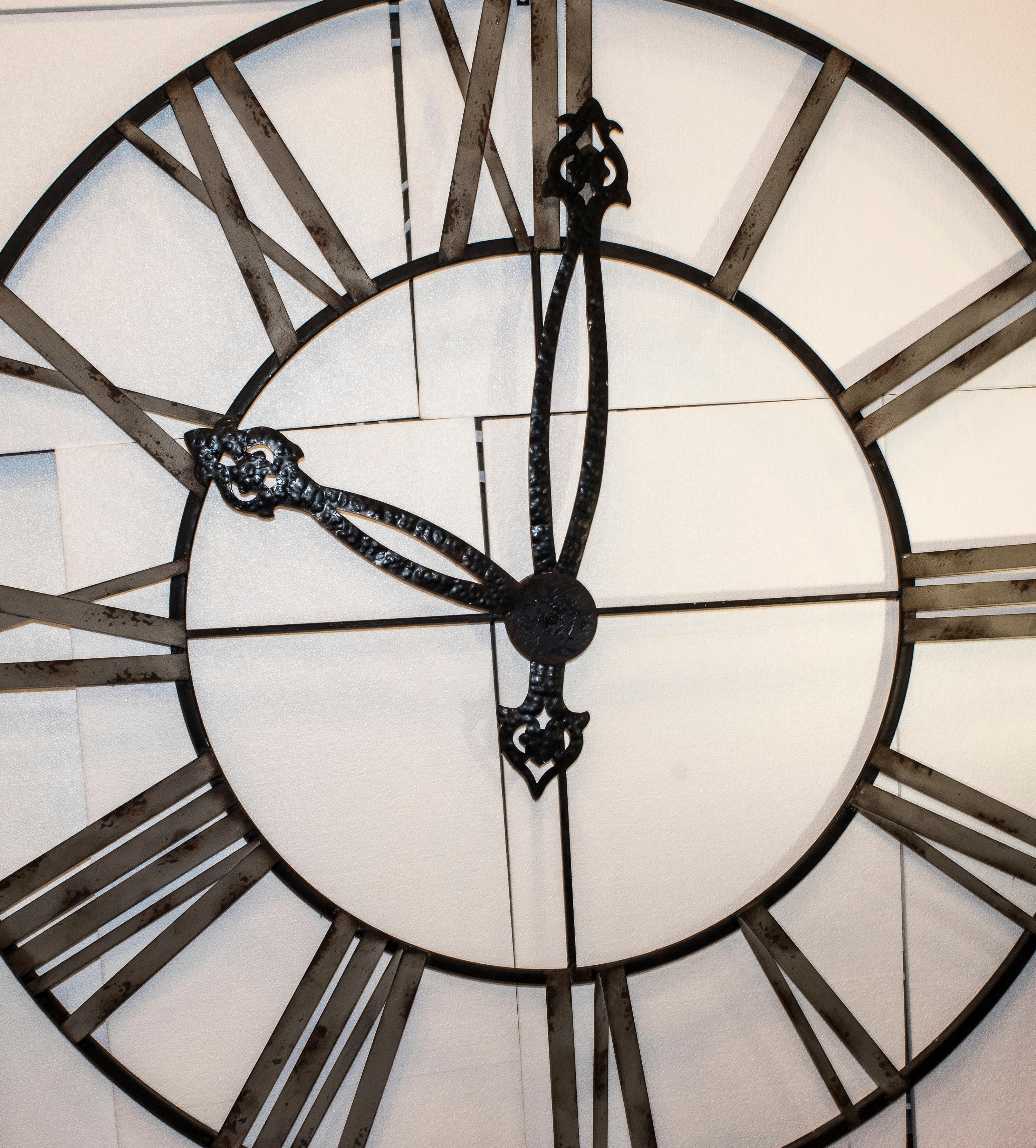 black skeleton clock