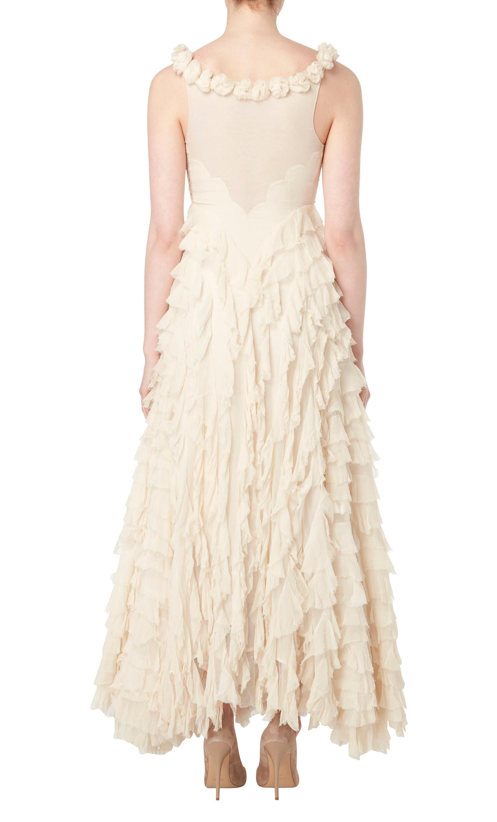 White Great Unknown, Ivory gown, circa 1936 For Sale