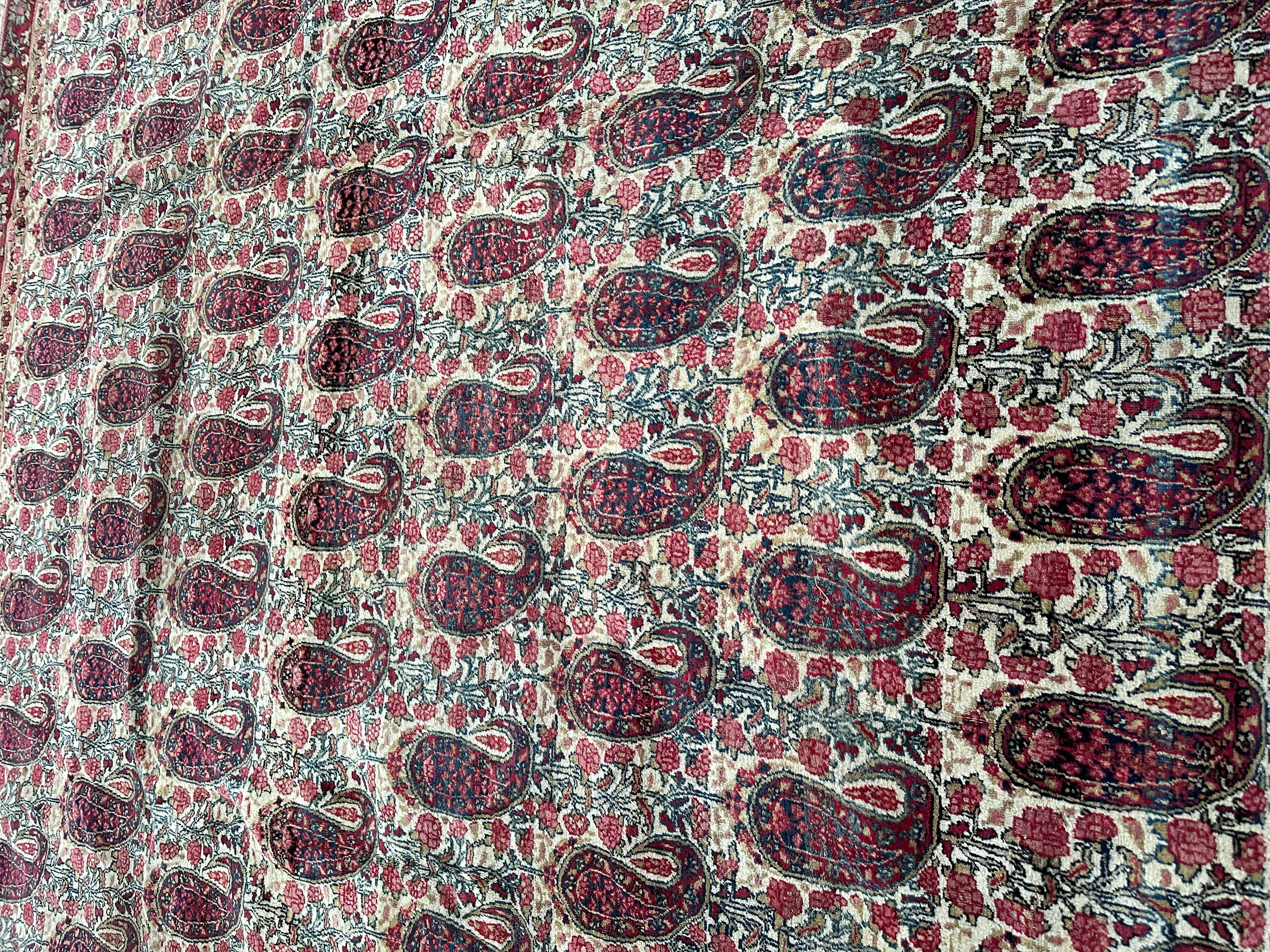 Late 19th Century Untouched Antique Persian Lavar Kerman Rug circa 1890s - RR5128      MUST   SELL For Sale