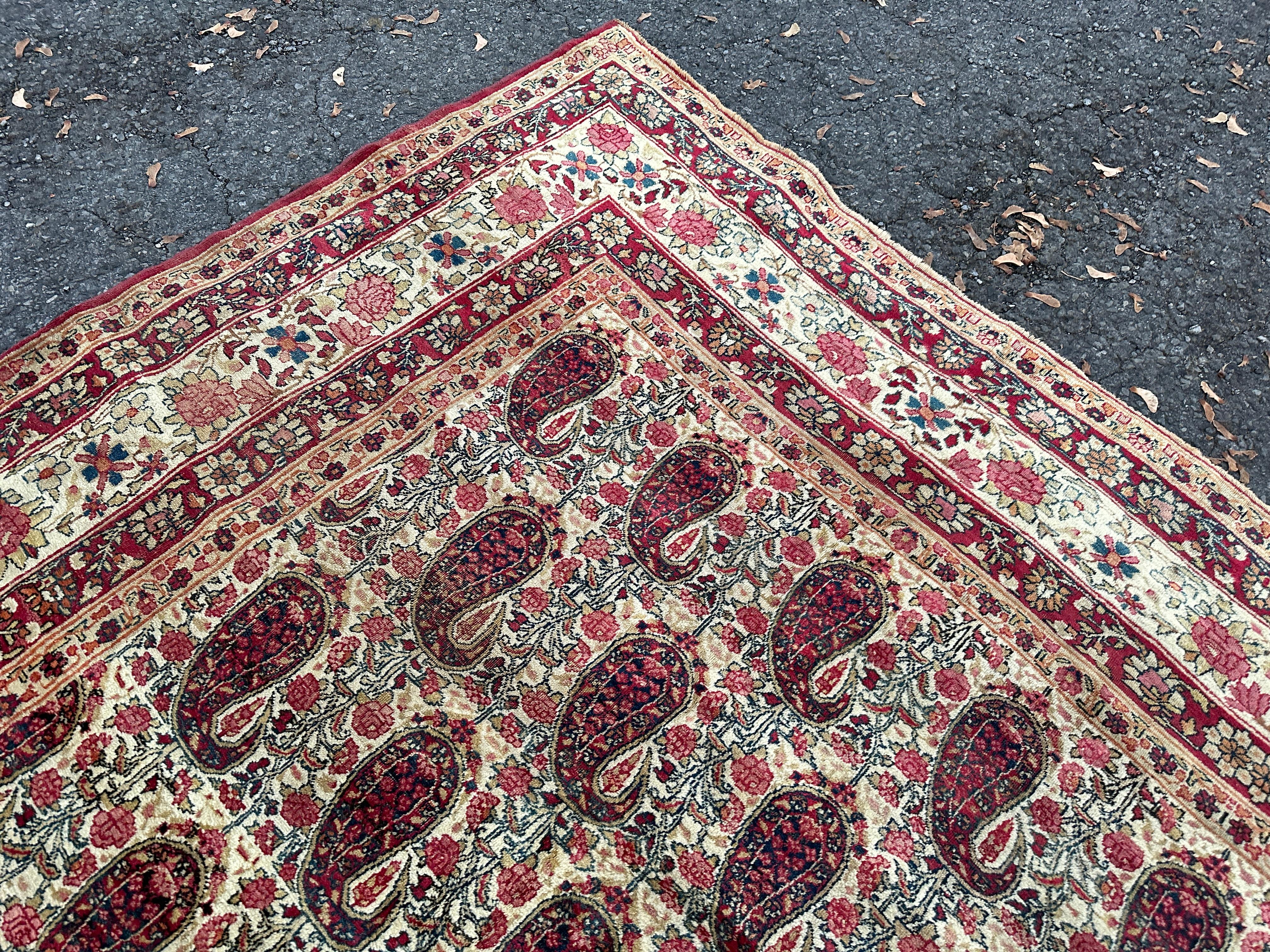Untouched Antique Persian Lavar Kerman Rug circa 1890s - RR5128      MUST   SELL For Sale 4