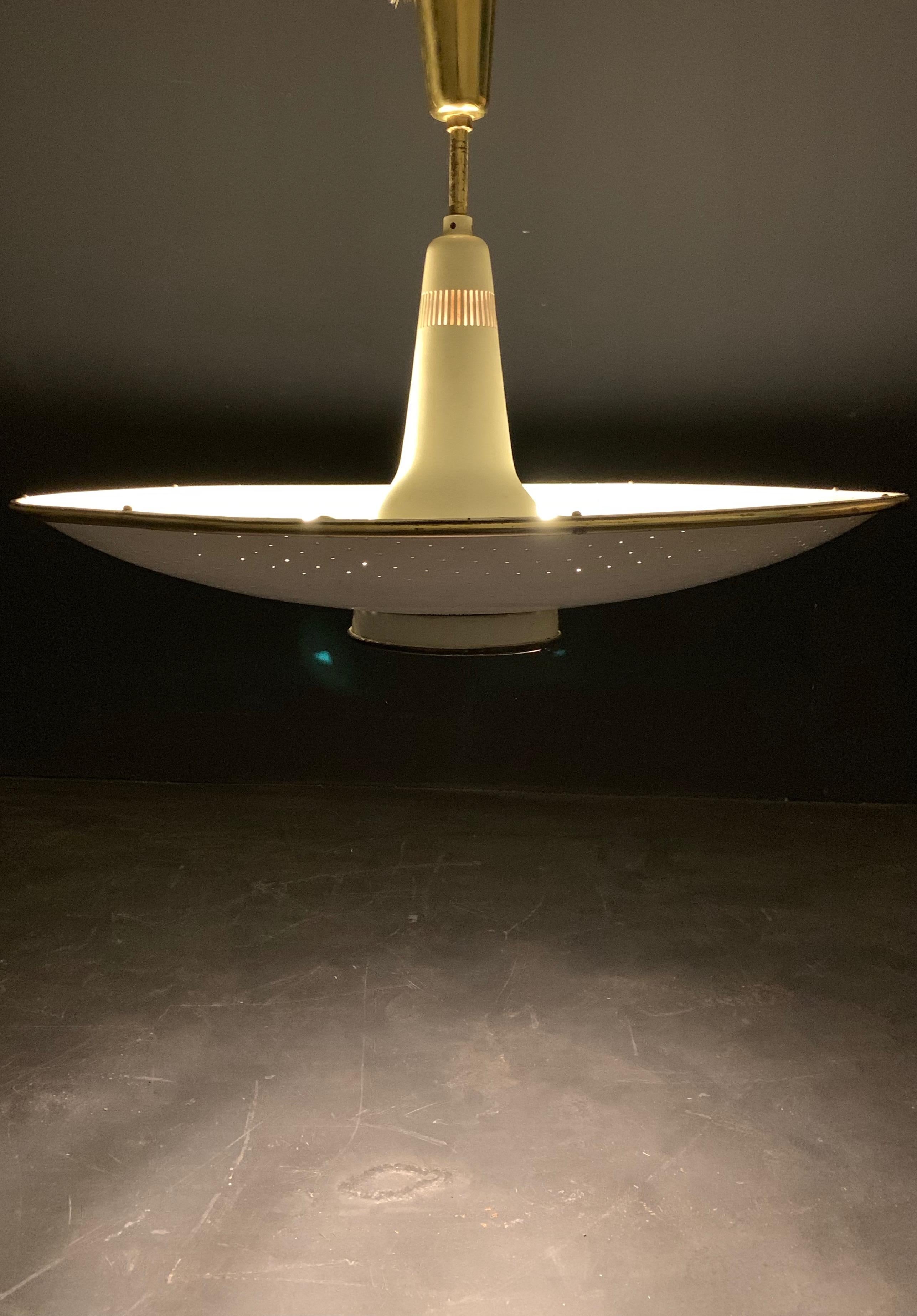uplight chandelier with center downlight