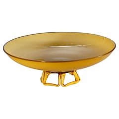 Great Vetro Incamiciato Glass Plate Murano 1930s